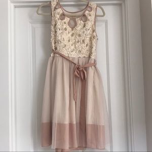A’Reve Tulle Dress With Floral Appliqué (M)